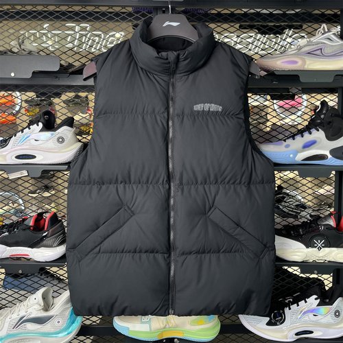 李宁2025年冬季新款保暖羽绒马甲