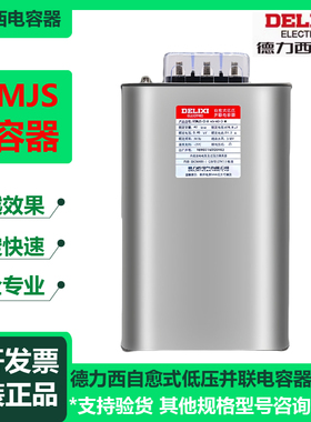 德力西新款自愈式低压并联电力电容器BSMS045耐压450V无功补偿203