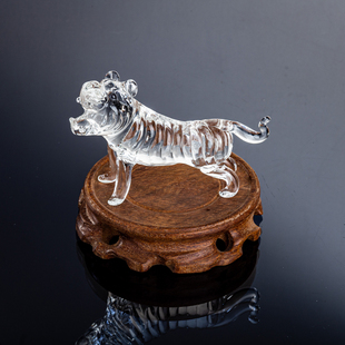 十二生肖水晶生日礼品女鼠牛虎兔龙蛇马羊猴鸡狗猪客厅装 饰品摆件