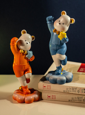 暴力熊客厅大型落地灯摆件