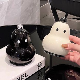 牙签筒家用棉签盒高颜值可爱创意梨子摆件高档牙签牙线盒2024新款