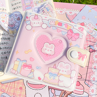 奶油兔卡册·吃谷人收纳小卡咕卡镂空方形高透糖果游园会 现货