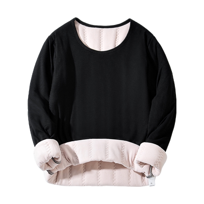 三层加厚蚕丝打底衫秋冬季