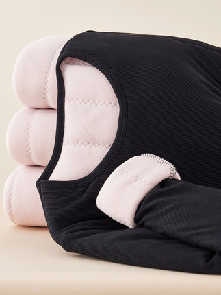 采购产品丝绒加厚女式冬季保暖服装，东北零度以下三层真丝底衫，