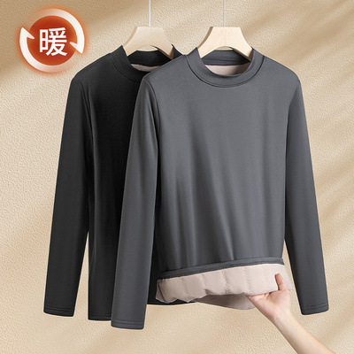 北方零下加绒三层加厚保暖衣男士