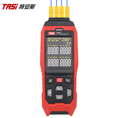 特安斯温度计TA612C四通道接触式