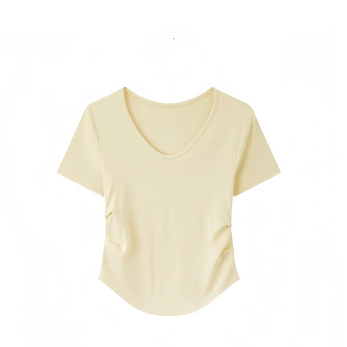 【书婷品牌局】舒服到爆！设计感小蛮腰锁骨瘦瘦T莫代尔JU百搭