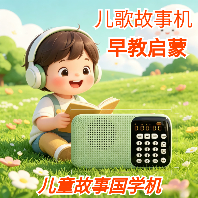 儿童故事机儿歌早教英语磨耳朵睡眠音乐播放器手机蓝牙音箱可插卡