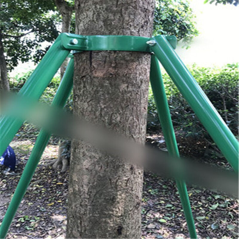 新品镀锌钢管树木支撑架金属铁抱箍固定器园林绿化防风大树撑杆1.