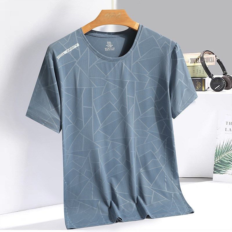 Summer T Summer Versatile Ice Silk Elastic Short Sleeve TShi