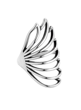 Retro Vintage Butterfly Ring Hollow Wing Design Cold Style F