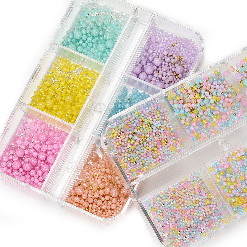 Macaron CandyColored Jump Beads MonochromeMixed Plastic Smal