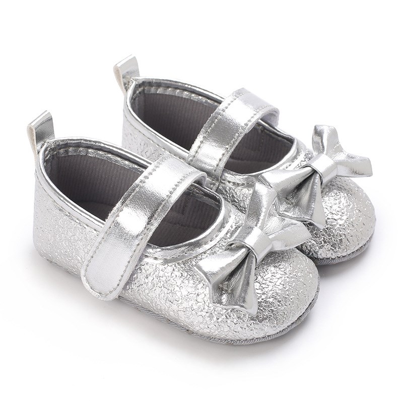 01 Year Old Baby Girl Shoes Soft Sole PU Princess Shoes Newb