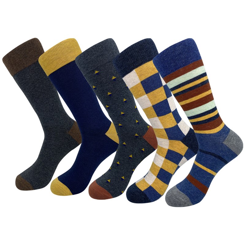 Mens Plus Size Long Tube Socks High Waist Business Fashion T