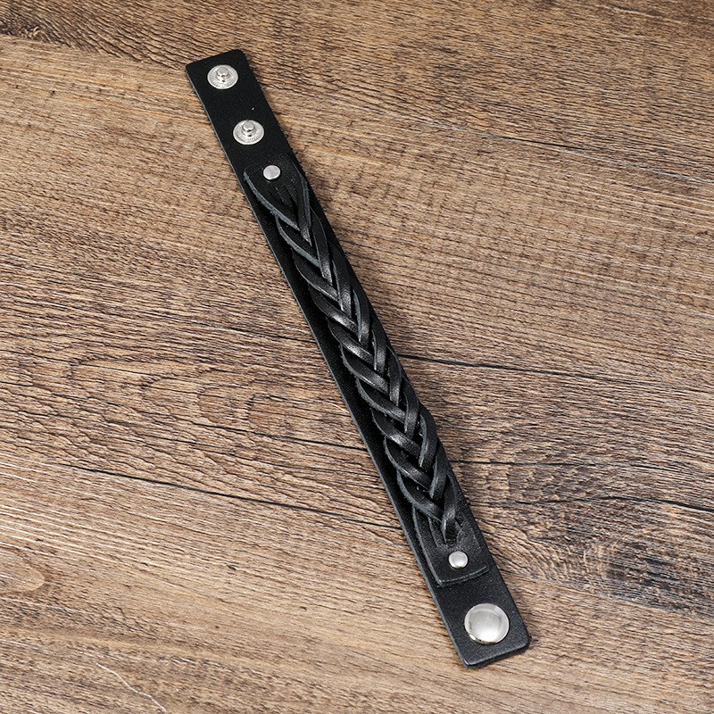 Simple Multilayer Braided Leather Bracelet Fashion Retro Han