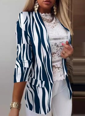 AutumnWinter Womens Long Sleeve Blazer 2025 European and Ame