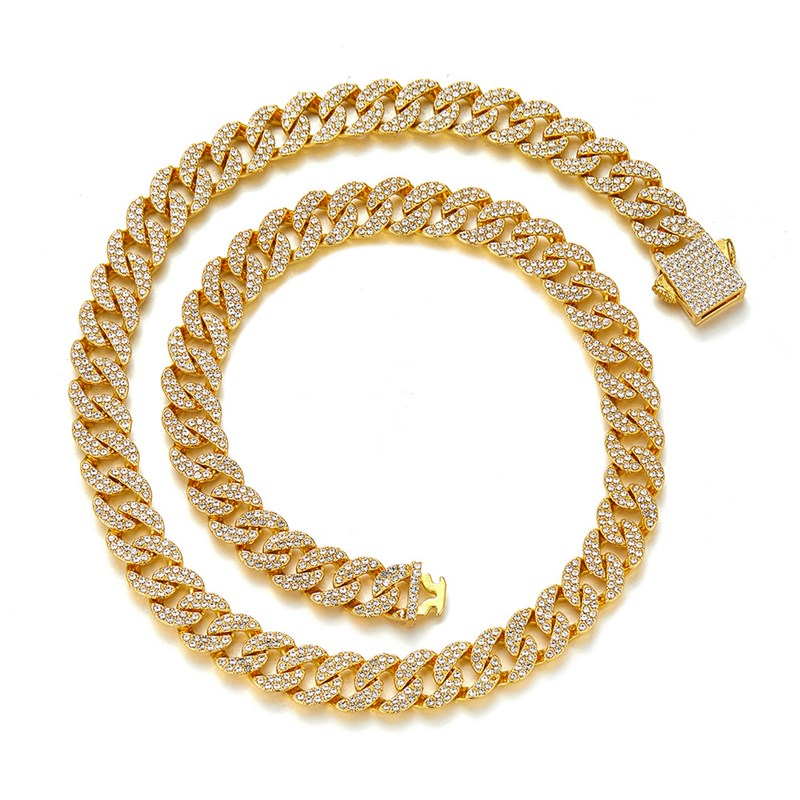 Hiphop Cuban Chain Necklace Mens Fashion Zinc Alloy Retro Fu