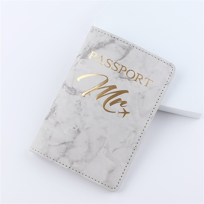 Soft Leather Couple Simple Passport Cover Holder PU Travel D