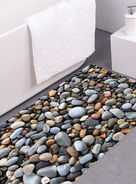 3D Pebble Stone Wall Stick Fashion Home Decor Bathroom Corri