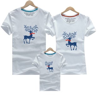 Summer Family Cotton Tee Christmas Family Outfit Student Cla