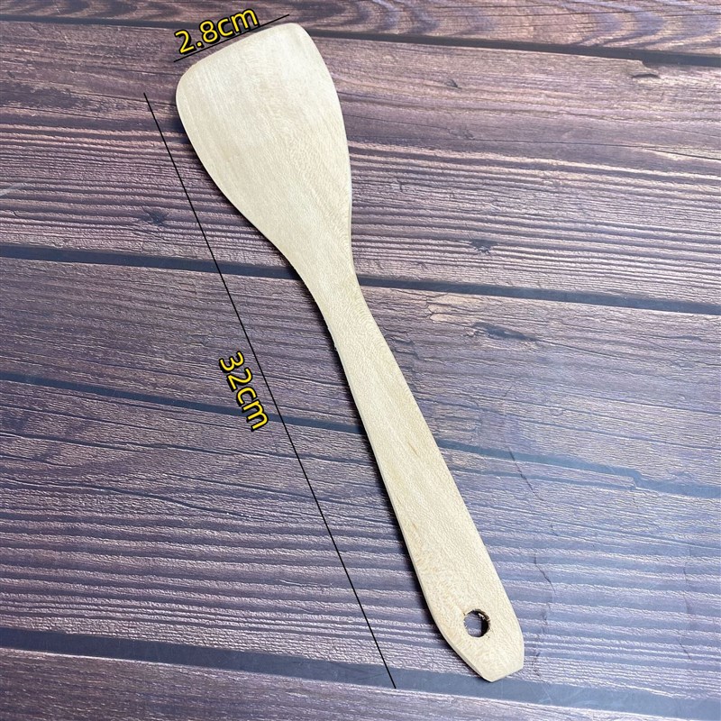 Wooden Cooking Shovel Nonstick Pan Special Long Handle Unpai