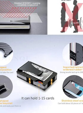 Aluminum Alloy RFID Antitheft Metal Wallet Ultrathin Credit