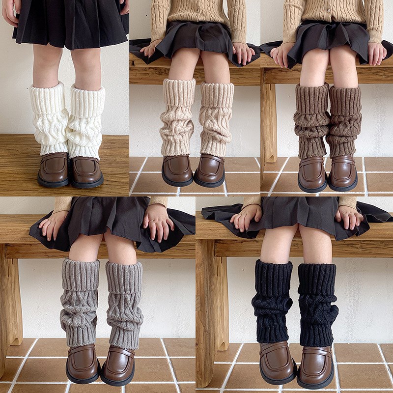 Warm Leg Warmer Socks for Girls Korean Style Turnedup Diamon