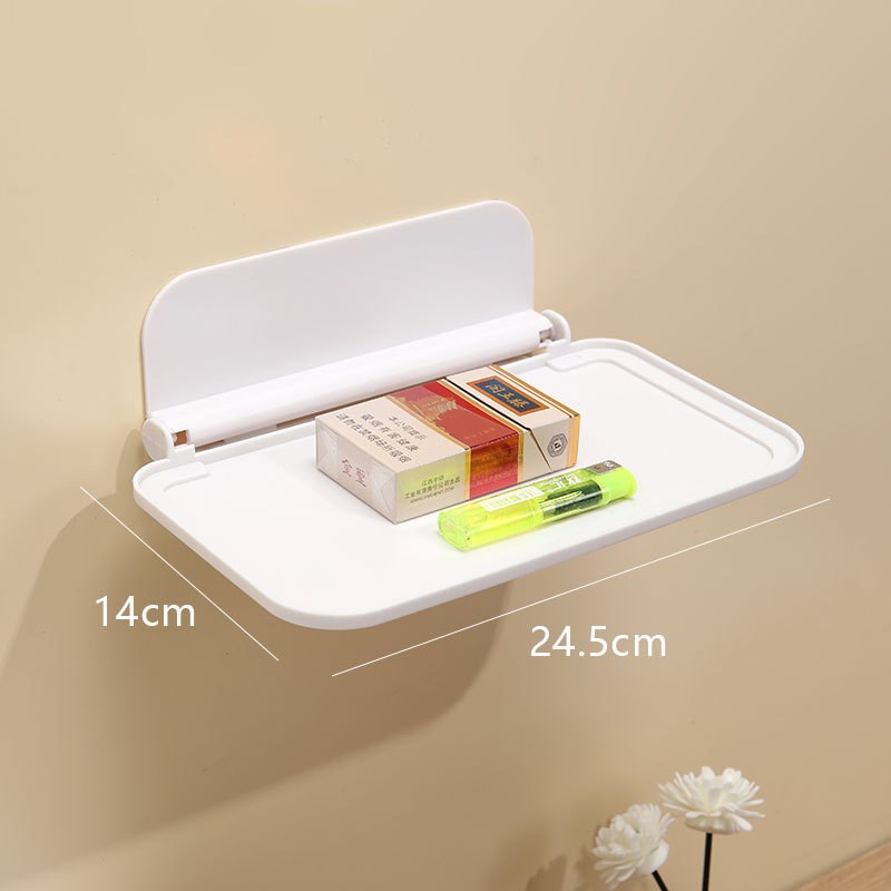 Folding Shelf Wall Mounted Foldable Board Bathroom Storage R