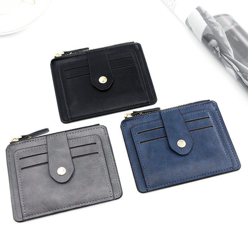 Multicolor Versatile Snap Closure Slim Wallet Casual Card Ho
