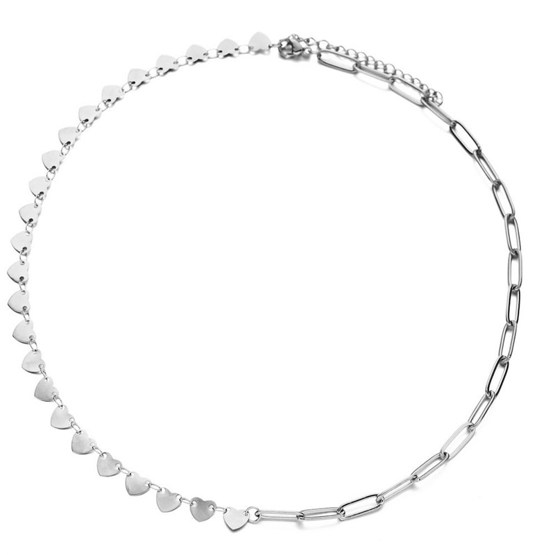 Punk Stainless Steel Creative Asymmetric Triangle Patchwork