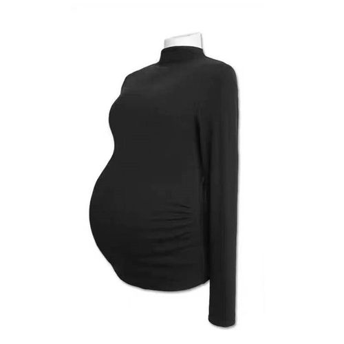 Maternity Clothes Plus Size German Velvet Half High Collar L