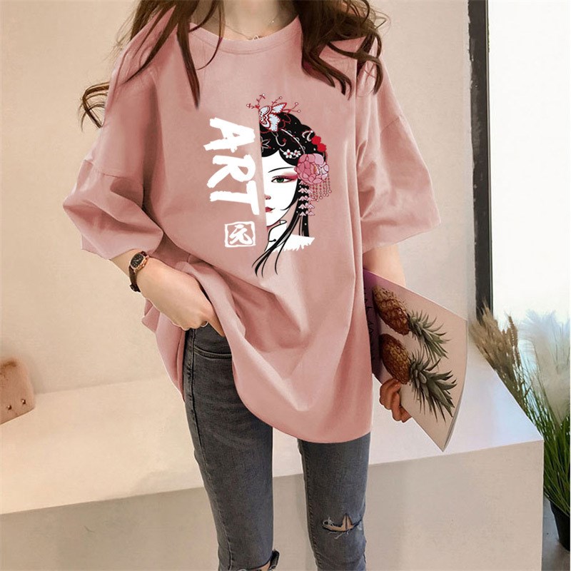Womens Oversized MidLong Tshirts 2025 Summer Casual Tee Basi