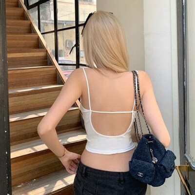 Pure Sexy Hot Girl Ushaped Backless Strapless Bra with Paddi