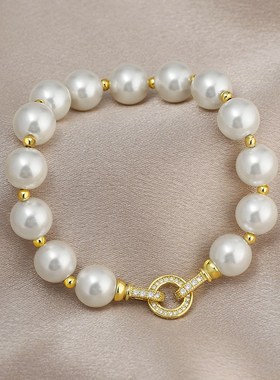 2025 Pearl Bracelet for Women Light Luxury Exquisite Wristba