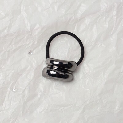 European American Design Metal Bumpy Elastic Hairband Geomet