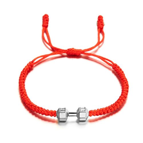 Fashionable Versatile Big Dumbbell Bracelet Handmade Braided