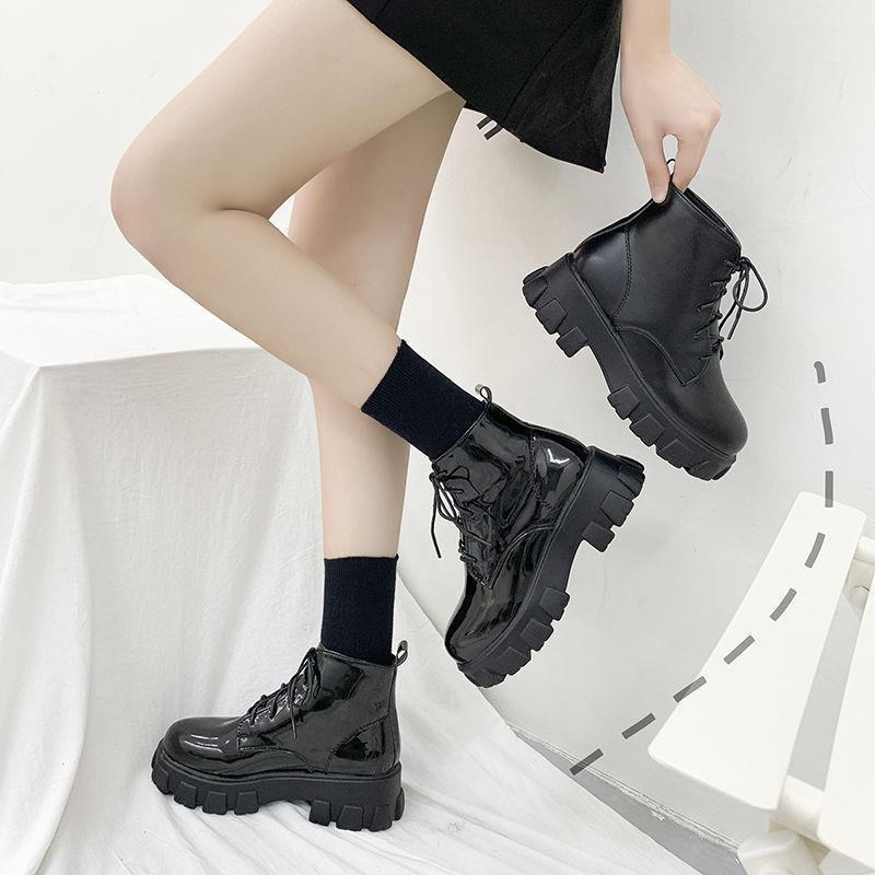 2025 FW British Style Martin Boots Student Short Boots Front