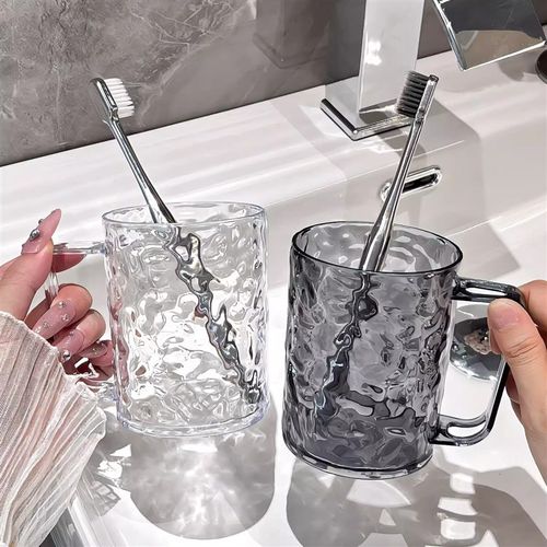 Highquality Transparent Cup with Glacier Pattern Large Capac