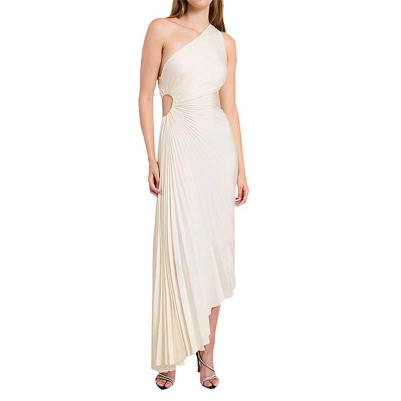 2025 Fashionable Solidcolor Casual Sexy Oneshoulder Slantedn