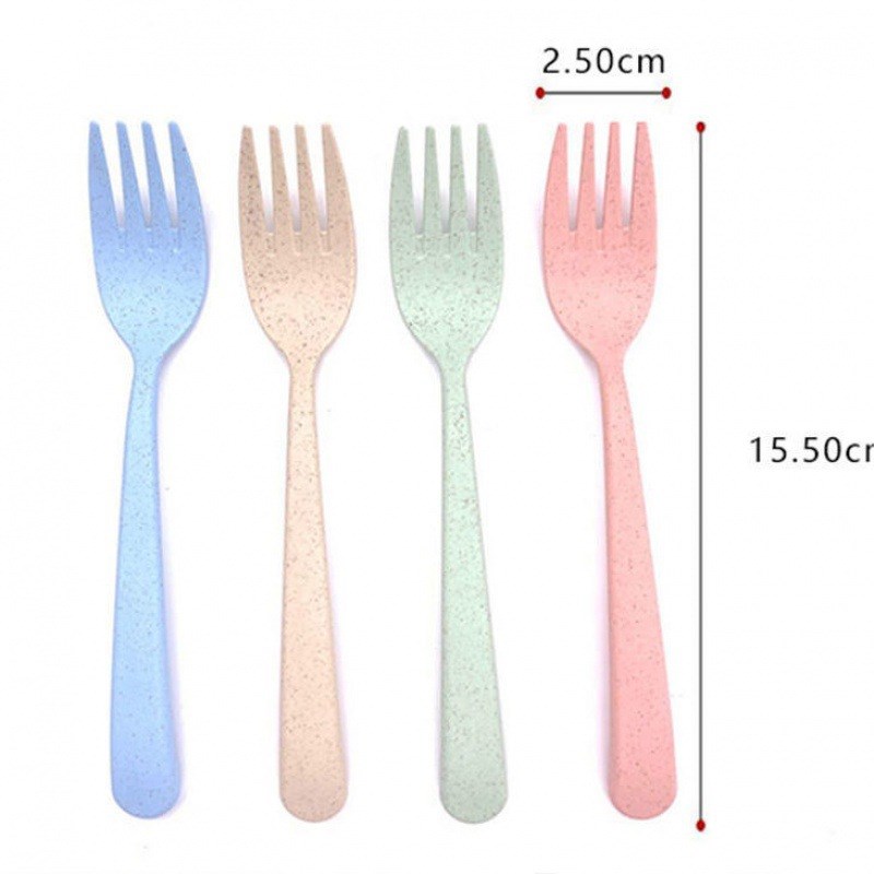 Fruit Fork Wheat Straw Home Western Fork Cake Fork Dessert F