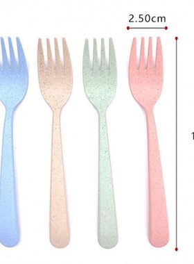 Fruit Fork Wheat Straw Home Western Fork Cake Fork Dessert F