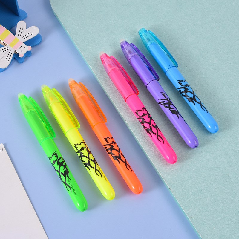 Erasable Fluorescent Pen Multicolor Thermosensitive Rubbing