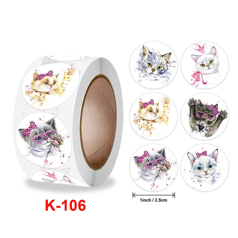 Rollpacked Cute Cartoon Stickers for Kids Animalthemed Festi