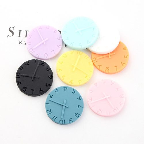 DIY Resin Parts Clock CandyColored Patch for Epoxy DIY Cream