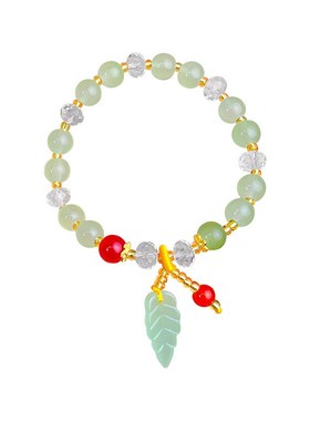 Summer Glass Bead Bracelet Sweet Girl Versatile Flower Bambo