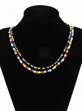 European and American Mens Personalized Bead Stringing Color