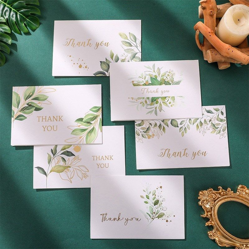 Gold Foil Envelope Thank You Card English Thank You Teachers