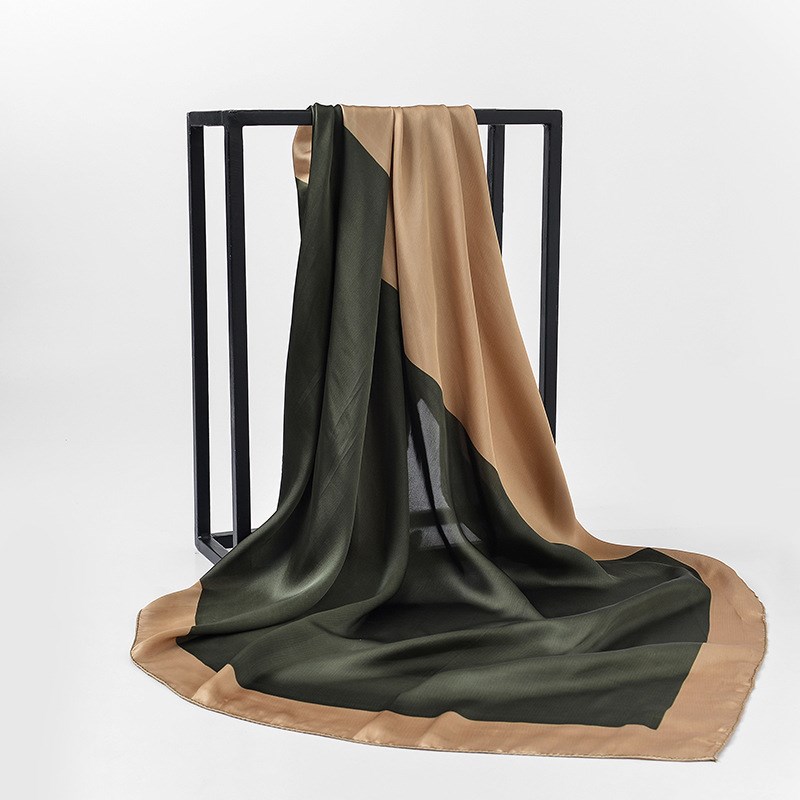 Korean Plaid Square Scarf Versatile Stylish for Spring Summe