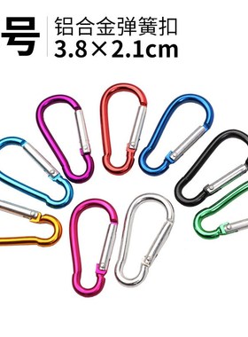 Aluminum Alloy Mini Hiking Buckle Backpack Hook Keychain Pen