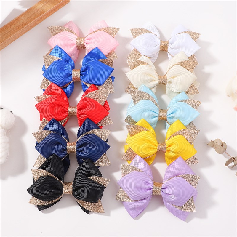 Handmade Grenadine Swallowtail Bow Hair Clip for Girls Every